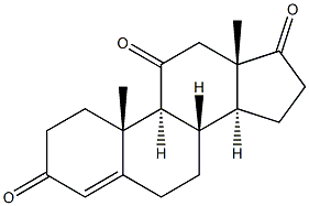 11-酮基-4-雄烯二酮 结构式