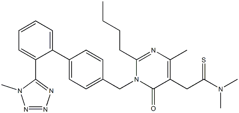 非马沙坦杂质I(混合物) 结构式