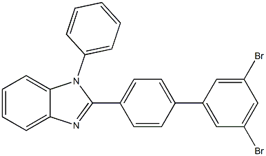 2-(3',5'-dibromo-[1,1'-biphenyl]-4-yl)-1-phenyl-1H-benzo[d]imidazole 结构式