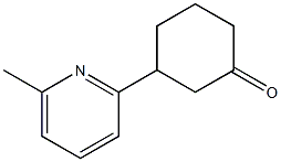 3-(6-methylpyridin-2-yl)cyclohexanone 结构式