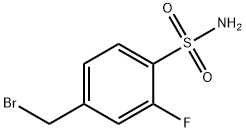 4-(溴甲基)-2-氟苯磺酰胺 结构式