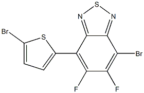 4-溴-5,6-二氟-7-(5-溴噻吩-2-基)苯并[C][1,2,5]噻二唑 结构式