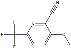 3-甲氧基-6-三氟甲基吡啶-2-甲腈 结构式