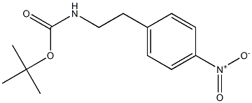 [2-(4-硝基苯基)乙基]氨基甲酸叔丁酯 结构式