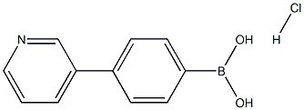 4-(3-吡啶基)苯硼酸盐酸盐 (含有数量不等的酸酐) 结构式