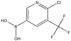 2-Chloro-3-(trifluoromethyl)pyridine-5-boronic acid 结构式