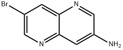 7-溴-1,5-萘啶-3-胺 结构式