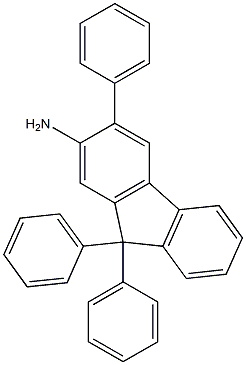 3,9,9-三苯基-9H-芴-2-胺 结构式