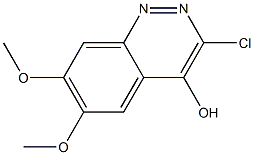 3-Chloro-6,7-dimethoxy-cinnolin-4-ol 结构式