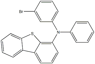 N-(3-溴苯基-)-N苯基-二苯并噻吩-4-胺 结构式