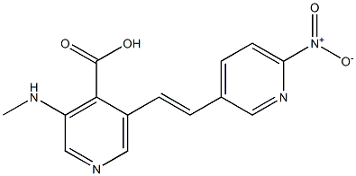 (E)-3-(methylamino)-5-(2-(6-nitropyridin-3-yl)vinyl)isonicotinic acid 结构式