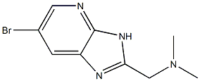 1-(6-bromo-3H-imidazo[4,5-b]pyridin-2-yl)-N,N-dimethylmethanamine 结构式