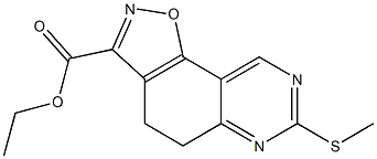 ethyl 7-(methylthio)-4,5-dihydroisoxazolo[5,4-f]quinazoline-3-carboxylate 结构式