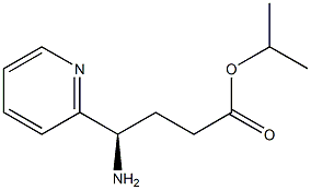 (R)-isopropyl 4-amino-4-(pyridin-2-yl)butanoate 结构式