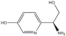 (S)-6-(1-amino-2-hydroxyethyl)pyridin-3-ol 结构式