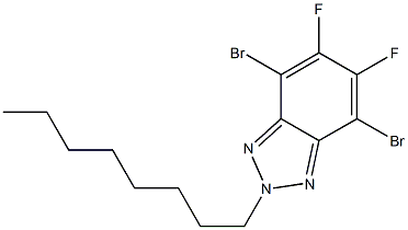 4,7-Dibromo-5,6-difluoro-2-octyl-2H-benzotriazole 结构式