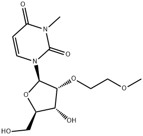 N3-Methyl-2'-O-(2-methoxyethyl)uridine 结构式