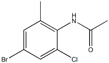 N-(4-bromo-2-chloro-6-methylphenyl)acetamide 结构式