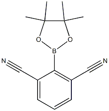 2-(4,4,5,5-四甲基-1,3,2-二氧硼戊环-2-基)间苯二氰 结构式