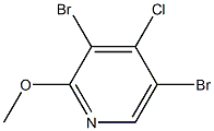 2-甲氧基-4-氯-3,5-二溴吡啶 结构式