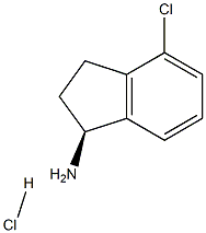 (1S)-4-CHLORO-2,3-DIHYDRO-1H-INDEN-1-AMINE HYDROCHLORIDE 结构式