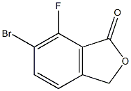 6-溴-7-氟异苯并呋喃-1(3H)-酮 结构式