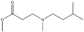 methyl 3-(isopentyl(methyl)amino)propanoate 结构式