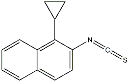 1-cyclopropyl-2-isothiocyanatonaphthalene 结构式