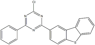 2-chloro-4-(dibenzo[b,d]thiophen-2-yl)-6-phenyl-1,3,5-triazine 结构式