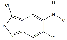 3-Chloro-6-fluoro-5-nitro-2H-indazole 结构式