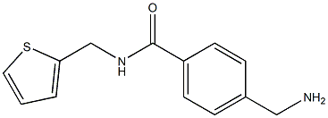 4-(aminomethyl)-N-(thiophen-2-ylmethyl)benzamide 结构式