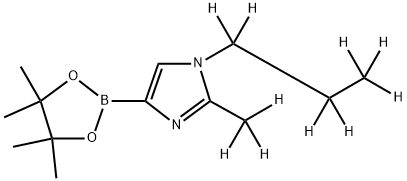 [1-(n-Propyl)-2-methyl-d10]-imidazole-4-boronic acid pinacol ester 结构式