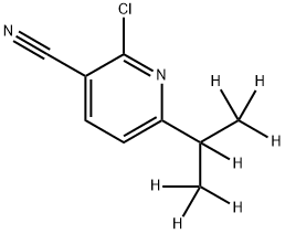 2-Chloro-3-cyano-6-(iso-propyl-d7)-pyridine 结构式