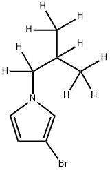 3-Bromo-1-(iso-butyl-d9)-pyrrole 结构式