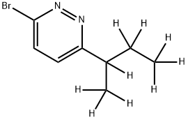 3-Bromo-6-(sec-butyl-d9)-pyridazine 结构式