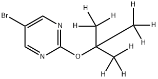 5-Bromo-2-(tert-butoxy-d9)-pyrimidine 结构式