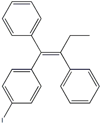 (Z)-(1-(4-碘苯基)丁-1-烯-1,2-叉基)二苯 结构式
