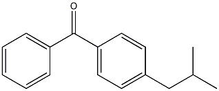 (4-异丁基苯基)(苯基)甲酮 结构式