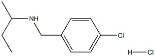 (butan-2-yl)[(4-chlorophenyl)methyl]amine hydrochloride 结构式