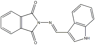 2-[(1H-indol-3-ylmethylene)amino]-1H-isoindole-1,3(2H)-dione 结构式