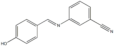 3-[(4-hydroxybenzylidene)amino]benzonitrile 结构式