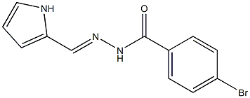 4-bromo-N'-(1H-pyrrol-2-ylmethylene)benzohydrazide 结构式