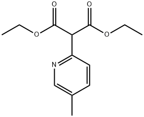 DIETHYL 2-(5-METHYLPYRIDIN-2-YL)MALONATE 结构式