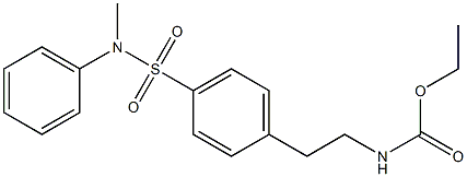 ethyl 4-(N-methyl-N-phenylsulfamoyl)phenethylcarbamate 结构式