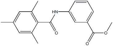 methyl 3-(2,4,6-trimethylbenzamido)benzoate 结构式