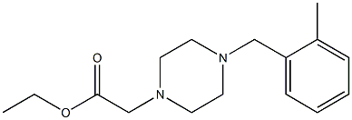 ethyl 2-(4-(2-methylbenzyl)piperazin-1-yl)acetate 结构式