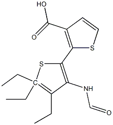 ethyl 5-ethyl-2-(5-ethylthiophene-3-carboxamido)thiophene-3-carboxylate 结构式