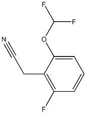 2-二氟甲氧基-6-氟苯乙腈 结构式