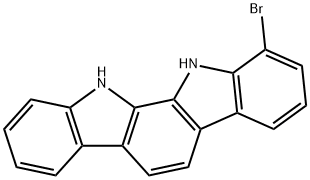 1-溴-11,12-二氢吲哚并咔唑 结构式