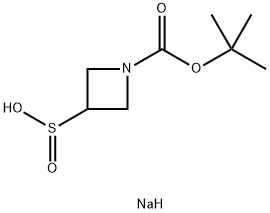 Sodium 1-(tert-butoxycarbonyl)azetidine-3-sulfinate 结构式